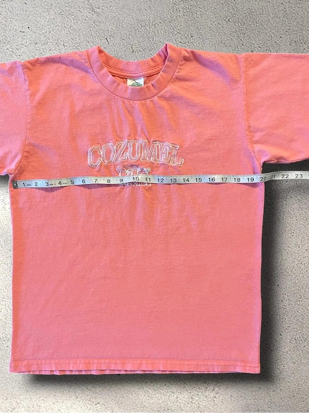Vintage 90s Cozumel Mexico Embroidered Tourist Tee